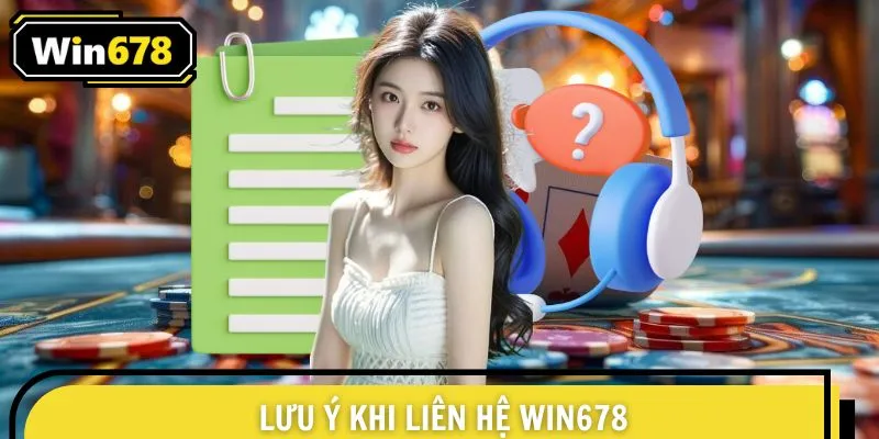 Lưu ý cần nhớ khi liên hệ WIN678 giải đáp thắc mắc